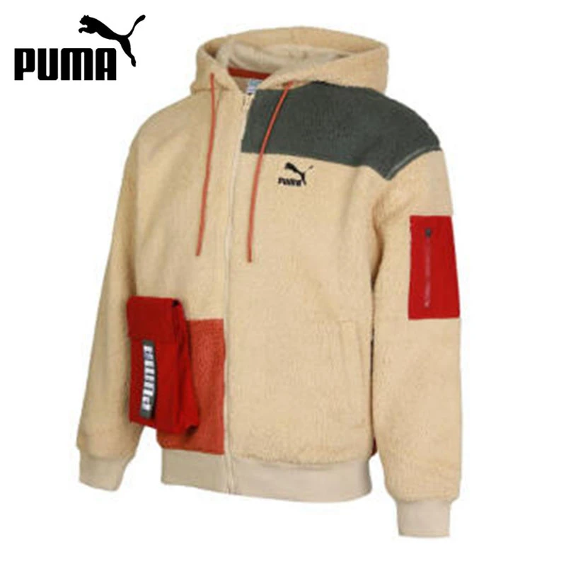 PUMA con capucha para hombre, deportiva con cremallera, estilo Retro, Sherpa, novedad|Chaquetas para running| AliExpress