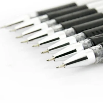 

12pcs Drawing Lettering Supplies Black Gel Pen Office Signing Pen Marker Pen