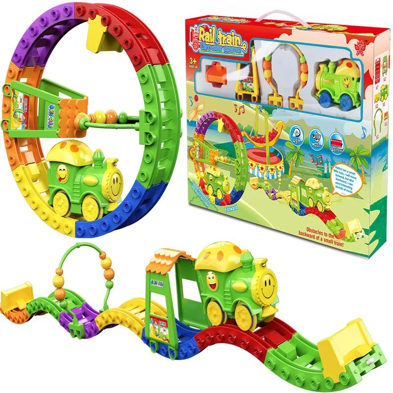 

DIY Assembled Electric Camera Track Toy Funny Multi-functional Electric Rail Train Children'S Educational Assembled Camera Track