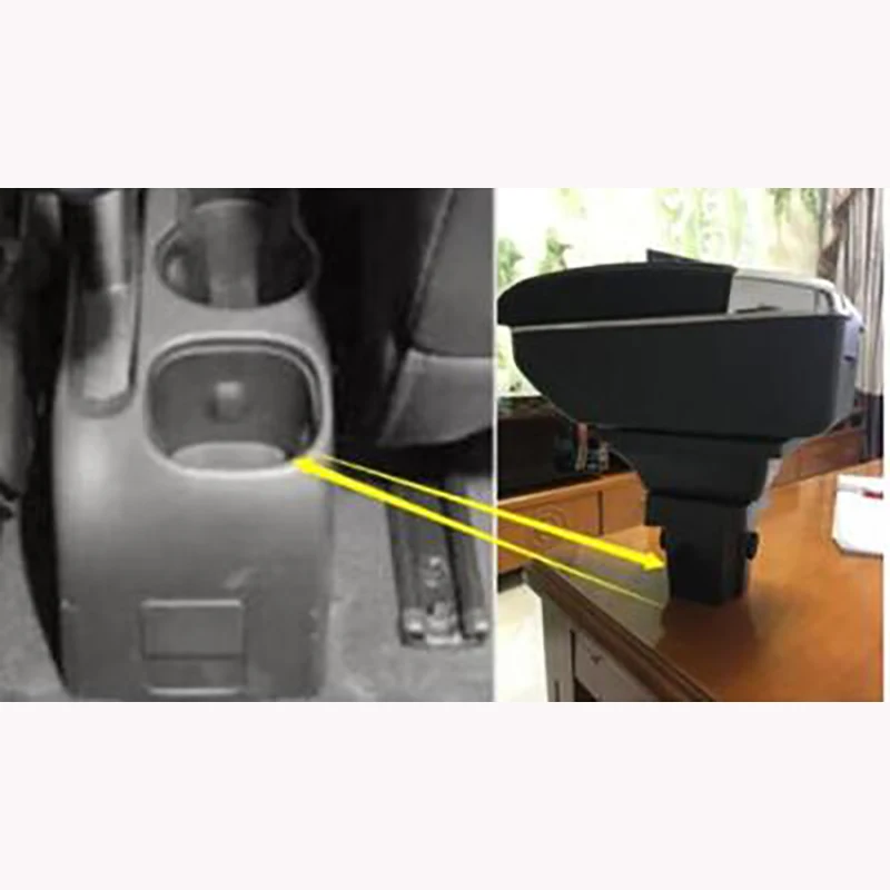 Двухслойный подлокотник 2013- Для Chevrolet Trax трекер модель Holden Trax центральная консоль коробка для хранения кожаный подлокотник