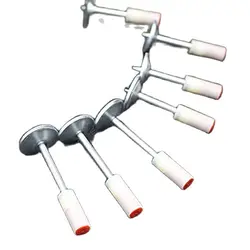 Clavo de acero redondo cuadrado para construcción, clavos de pistola para clavos de acero Manual, 32mm/42mm, 100 piezas, silenciador Integral
