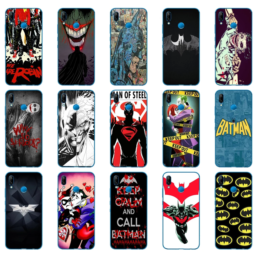 

19DD Dc Comics Batman Joker super hero Soft Silicone Cover for Huawei P9 P10 P20 P30 Lite mate 10 20 PRO lite p smart 2019 case
