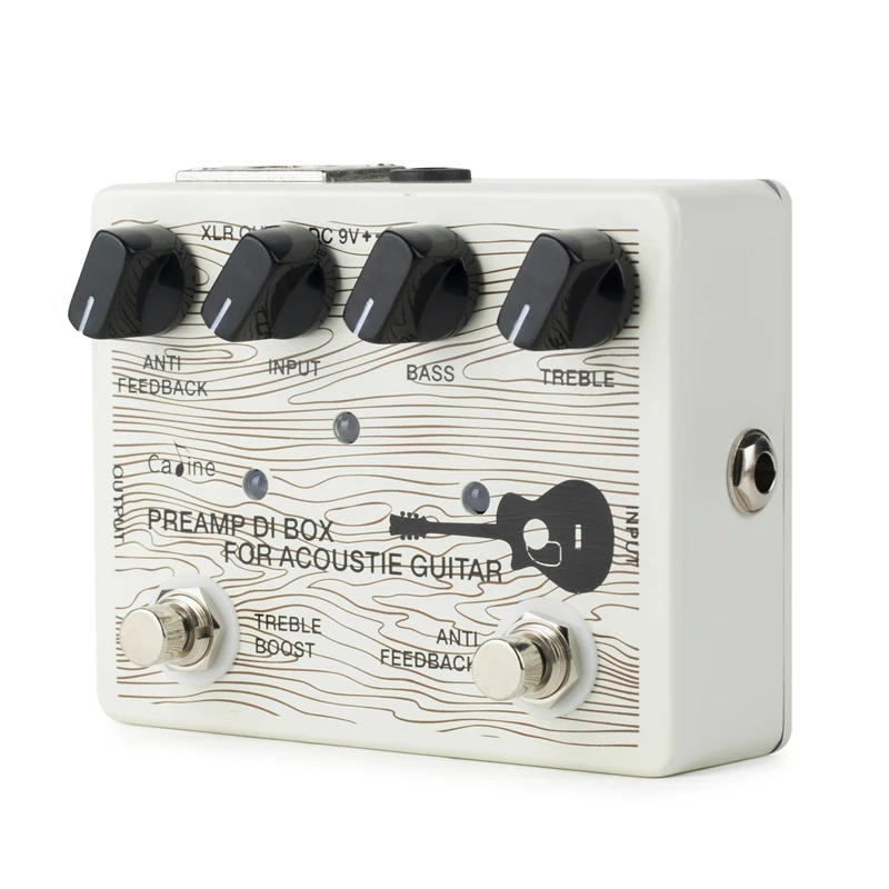 Caline CP-67 Acoustic Guitar Effect Pedal Preamp and DI Box for Guitars True Bypass Accessories | Спорт и развлечения