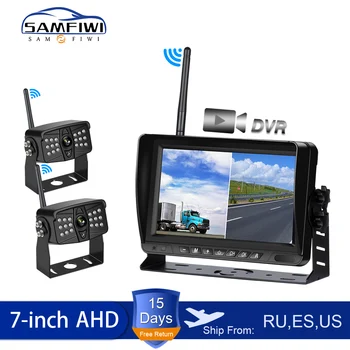 

Car Monitor 7 inch AHD Wireless Car Screen DVR Display Vehicle Rear View Reverse Backup Recorder Wifi Camera Truck Monitors