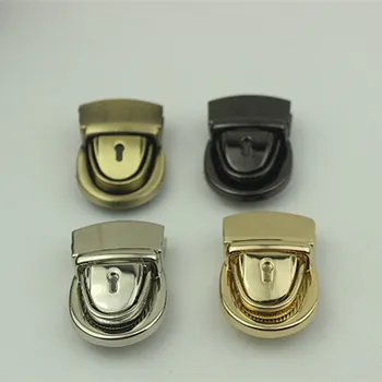 

10 pcs/lot New 2019 twist lock / metal lock Bag hardware accessories Duck tongue lock Die casting twist lock Switch lock