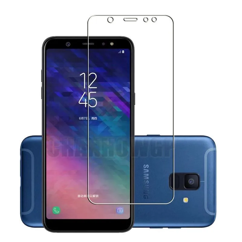 Закаленное стекло для samsung Galaxy A7 протектор экрана 9H Защитное стекло для samsung A9 A7 A6 A8 Plus стеклянная пленка