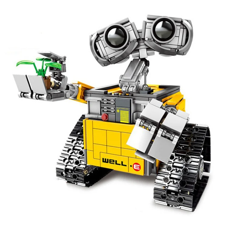 Идеи создатель MOC WALL-E робот RC Eve Playmobil строительные блоки Наборы комплекты кирпичей Фильм Дети Marvel совместимы