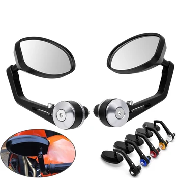 

22mm Motorcycle Mirror White Glass Handle Bar End Rearview Side Mirror For KTM Duke 125 200 250 390 690 EXC EXCF SX SXF XC XCF