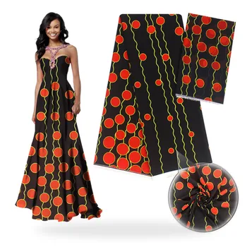 

Beautiful African silk fabric high quality pattern design silk material Eco-Friendly nigerian silk fabric