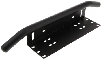 

Light Universal License Plate Mounting Bracket with Front Bull Bar Bumper Frame for LED Work Light Bar - Black