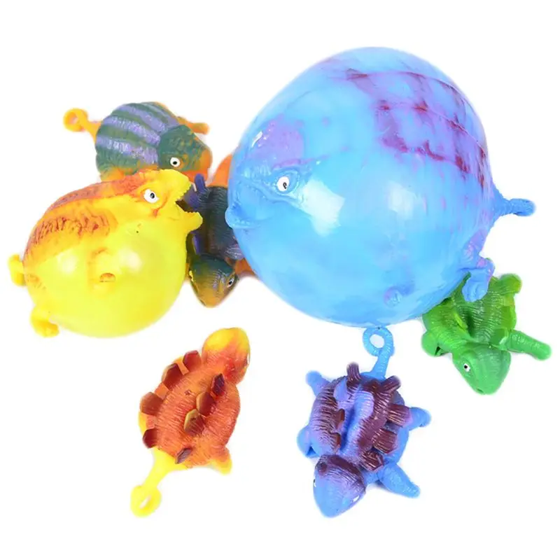 Dinosaur Blow Up Inflatable Balloon Ball Funny Bouncing Sensory Kids Toy S3X5 