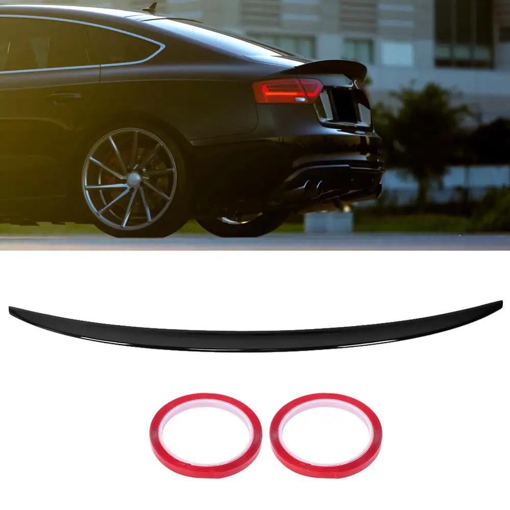 Глянцевый черный багажник спойлер крышки для Audi A5 B8/B8.5 4-дверный Sportback 2008 2009 2010 2011