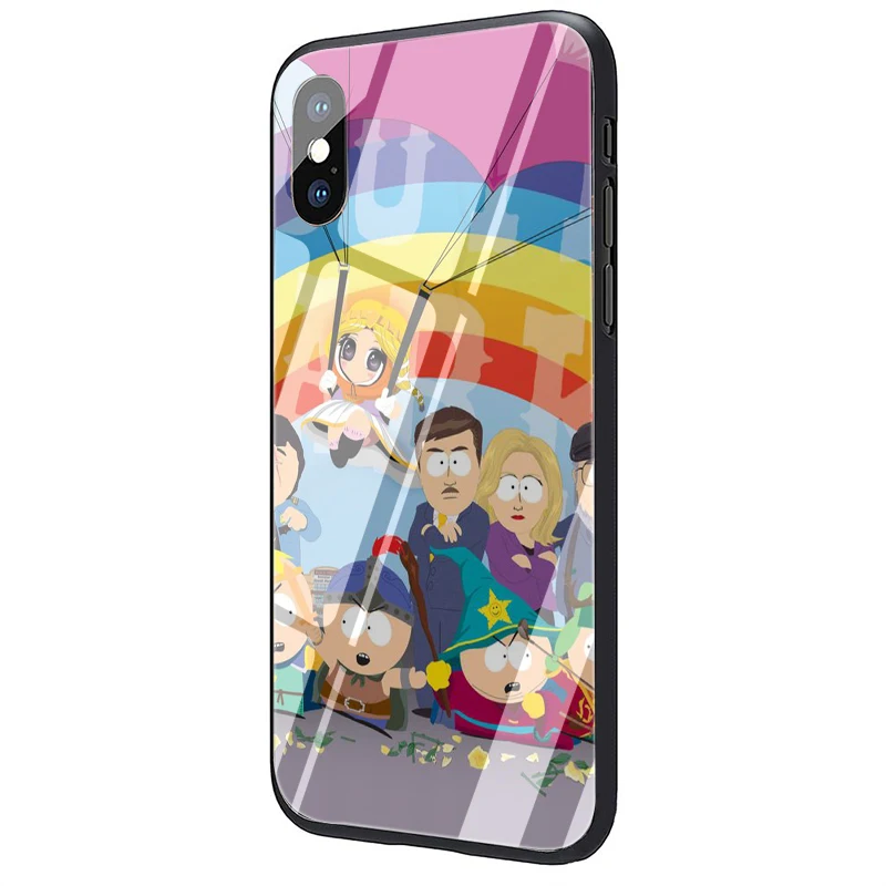 G2 EWAU аниме Southpark чехол из закаленного стекла для телефона для iphone 5 5s SE 6 6s 7 8 plus X XR XS 11 Pro Max - Цвет: G2