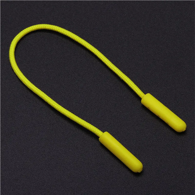 yellow 50 шт. застежка-молния с струной литья под давлением застежка-молния шнур Замена застежки слайдер куртка рюкзак одежда чемодан - Цвет: yellow
