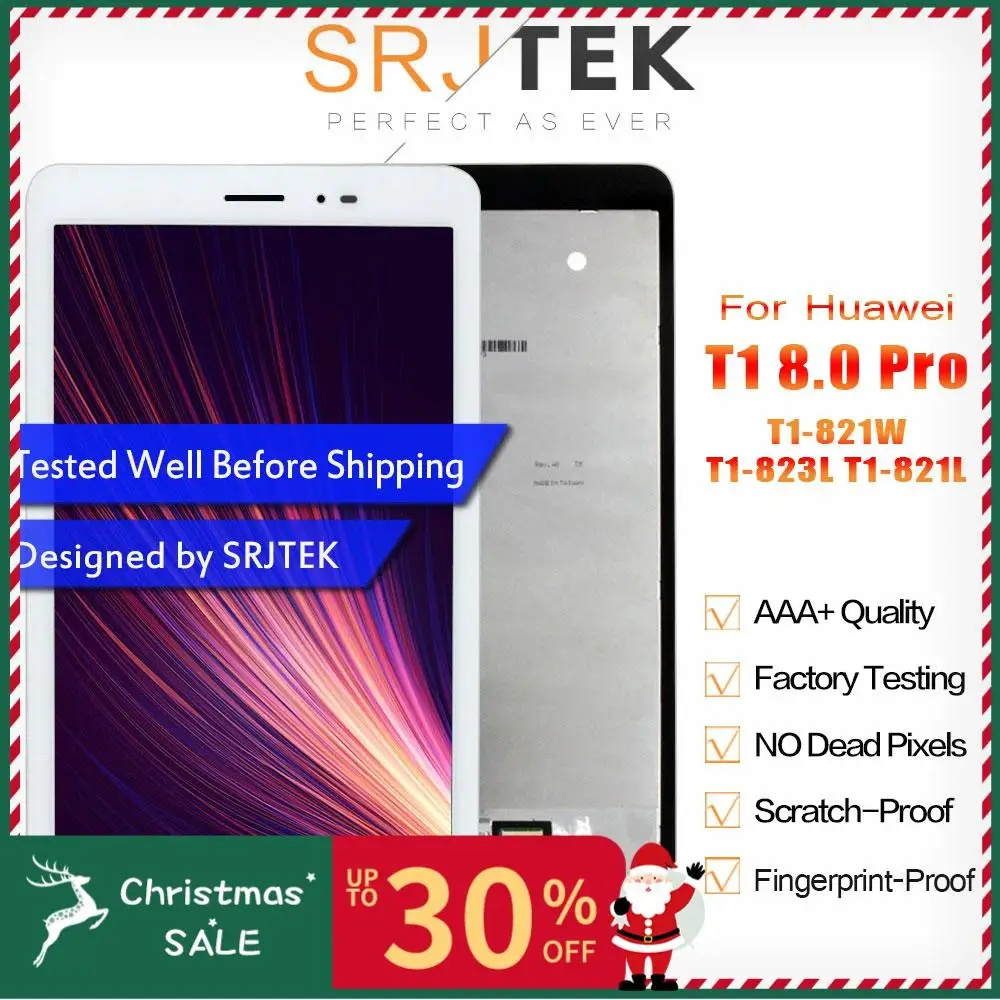 SRJTEK " для huawei MediaPad T1 8,0 Pro 4G T1-821L ЖК-дисплей Дисплей T1-821W T1-823L T1-821 N080ICP-G01 Сенсорный экран Панель в сборе