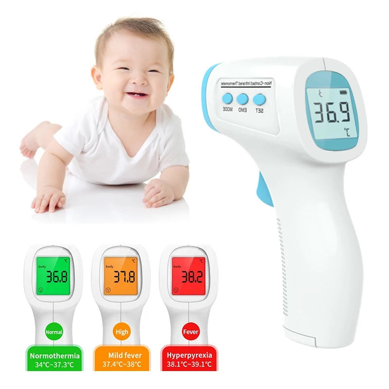 

Digital Thermometers Infrared Thermometer Non Contact Body Temperature Gun For Babies Kids Adults Pet Thermometers LCD Display