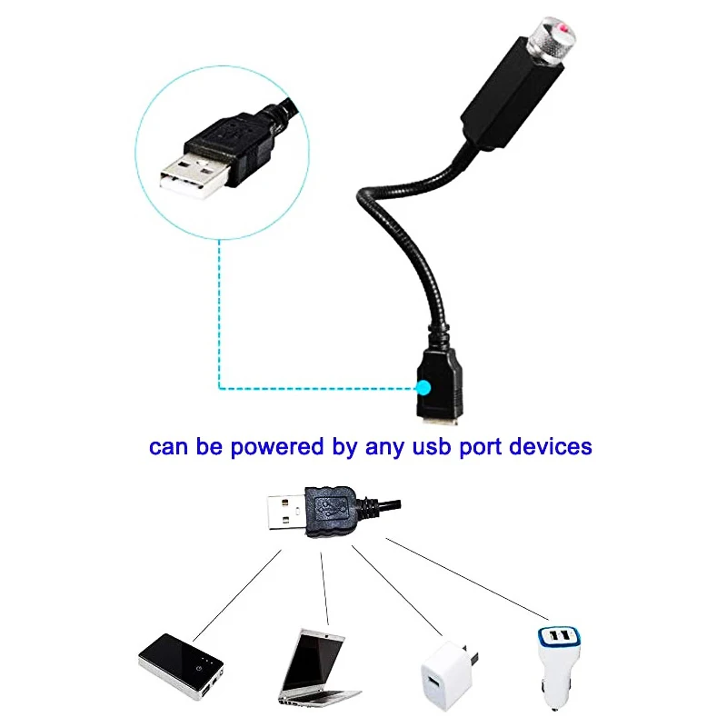 EZK20 дропшиппинг USB ночной Светильник s атмосфера лампа Регулируемая Гибкая украшение для потолка светильник для праздничных вечеринок