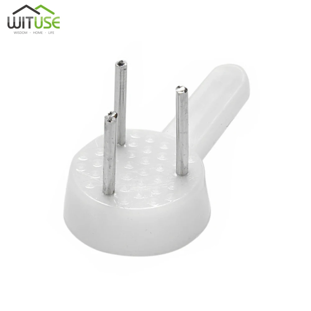 White Plastic Invisible Nail Screw Wall Hook No Photo Picture Frame Trace Painting Frame Wall Hanger Hooks 20/40/60pcs wall hooks picture frame hangers hanging hooks