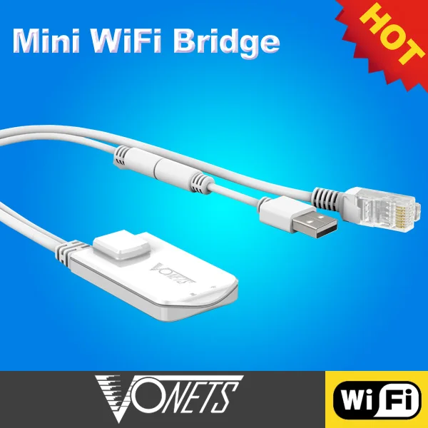 VONETS Wifi Repeater Portable Wifi Bridge Signal Booster Extender Ethernet to for Monitor Network Printer VAP11N-300