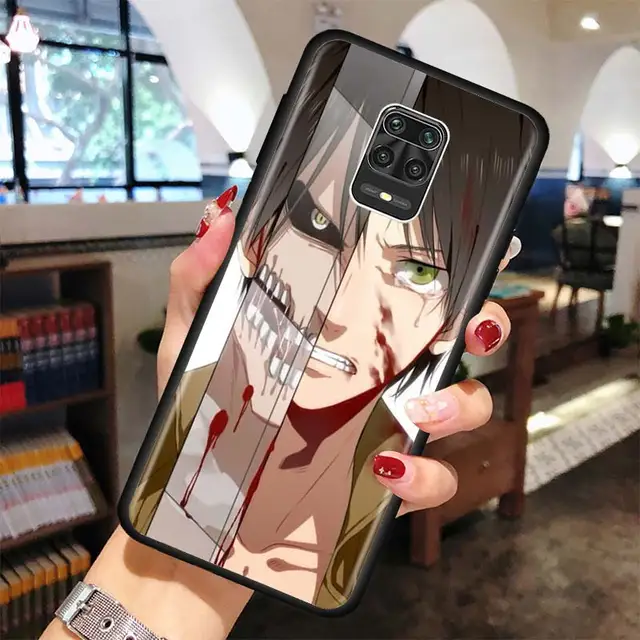Anime attack on Titan Phone case for Xiaomi Redmi Note 7 8 9 Pro 8T 9S 6 6A 7A 8A 9A 9C K20 K30 Pro Black Silicone Soft Cover B12