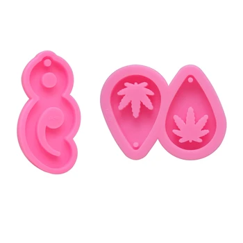 

DIY Comma Period/Maple Leaf Keychain Casting Silicone Mould Crafts Jewelry Pendant Making Tools Crystal Epoxy Resin Mold