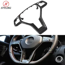 AMG W204 карбоновая накладка на руль для Mercedes-benz CLA W117 W176 W218 W207 W212 R172 AMG внутренняя отделка 2011