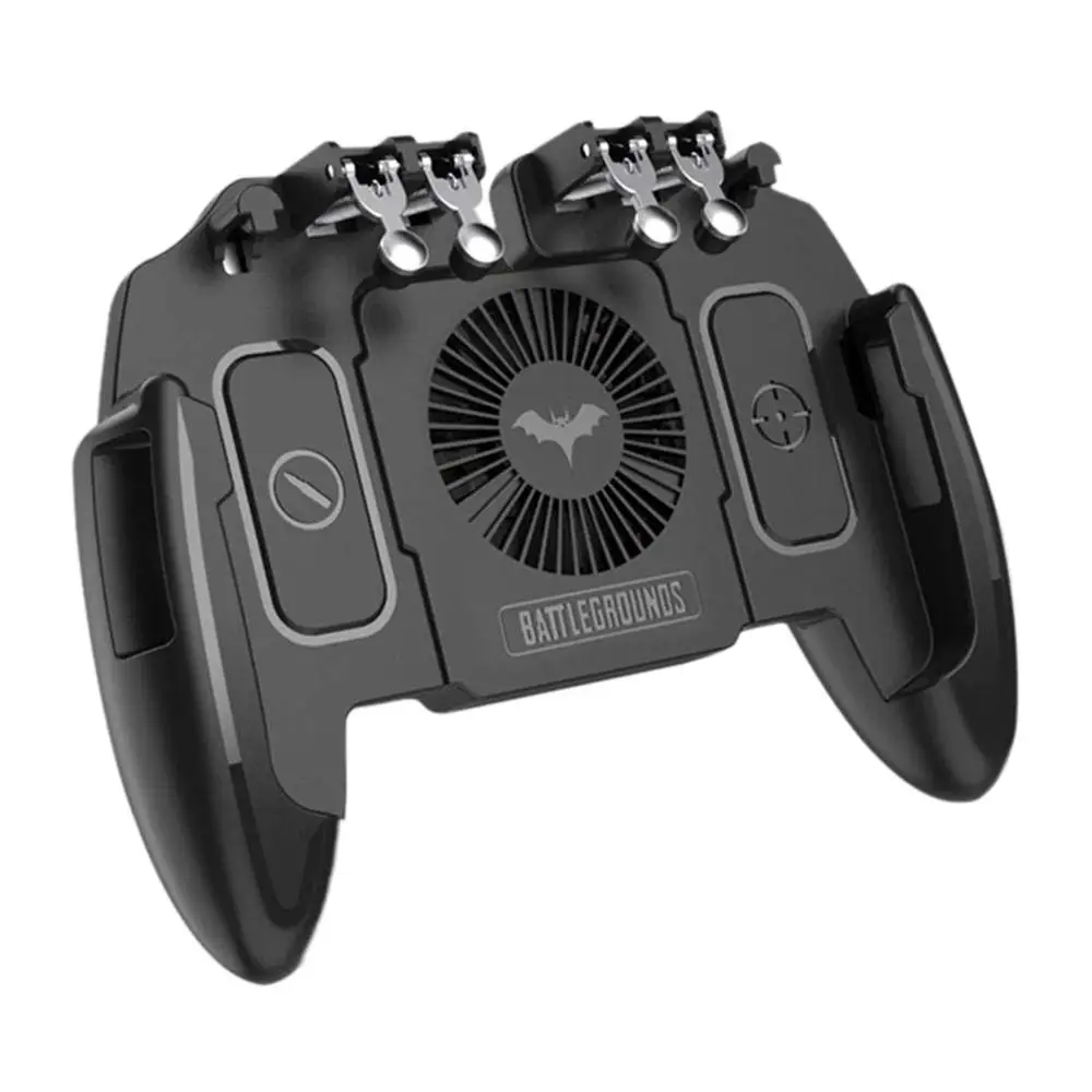  PUBG Mobile Game Controller With 6 Finger Trigger Cell phone Game Joystick With Cooling Fan Game Ac