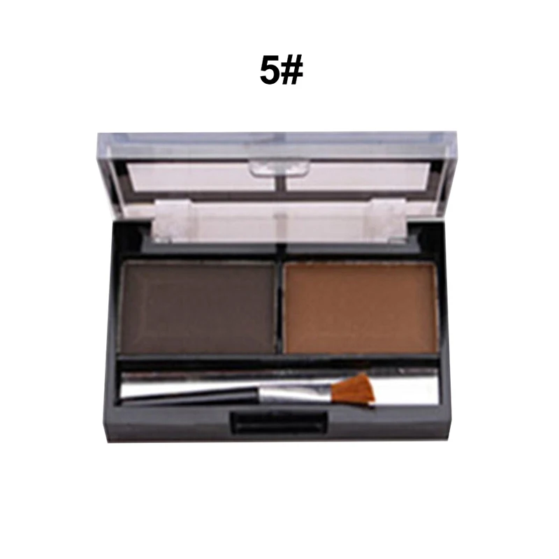 5 New Good-matching Two Color Ladies Eyebrow Powder Beauty Art Women Makeup Long-lasting Easy To Wear High Quality Girls Naturally - Цвет: 5