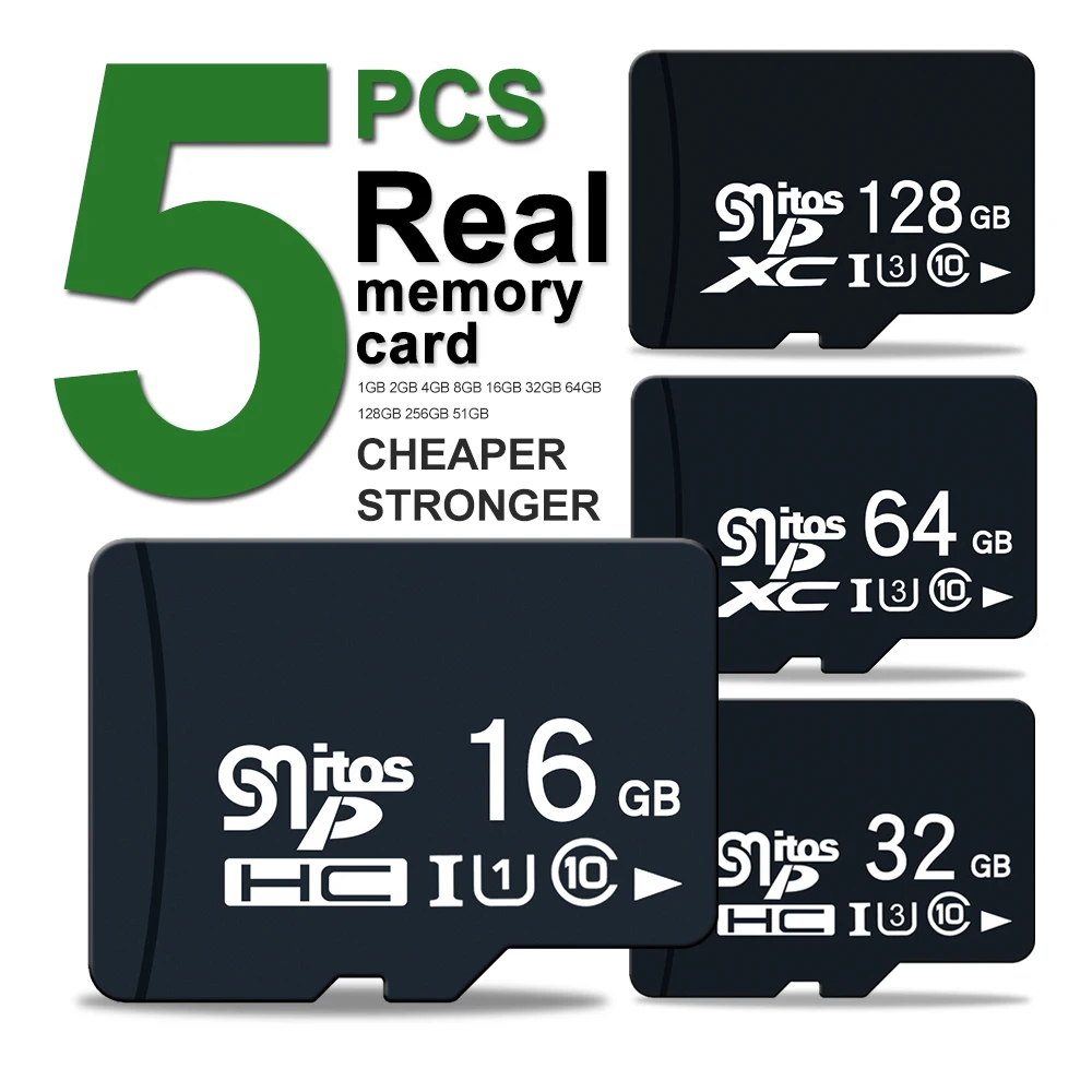 5PCS Customized Logo Memory Card TF Starage 32GB 16GB 8GB 64GB 128GB 256GB SD Class10 U1 U3 | Компьютеры и офис