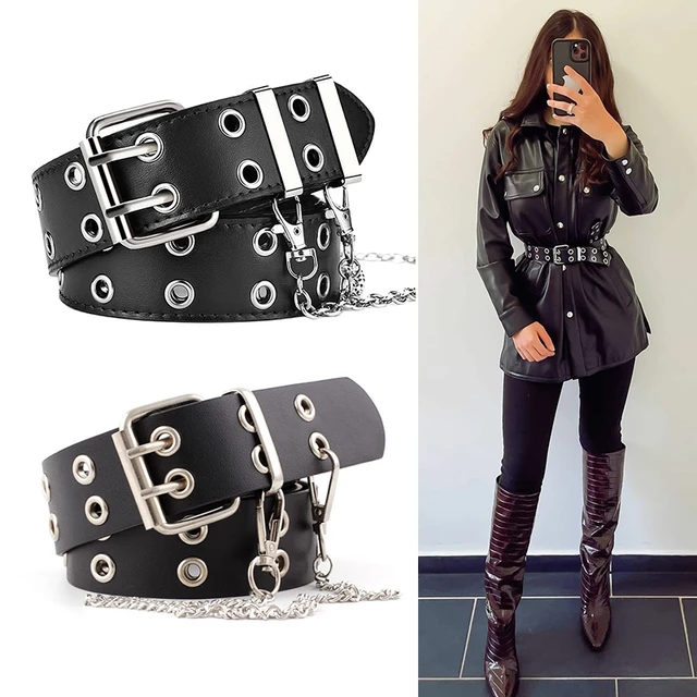 Unisex Jeans Belt Punk Gothic Belts For Women Men Waist Corset