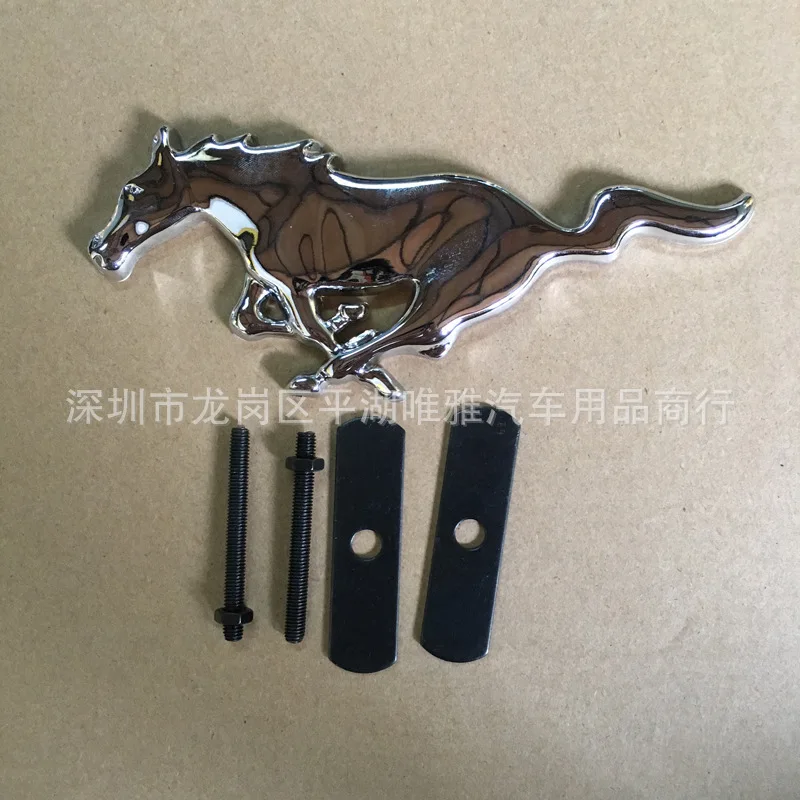 Стайлинг автомобиля 3D металлический Mustang бегущая лошадь Передняя капота решетка