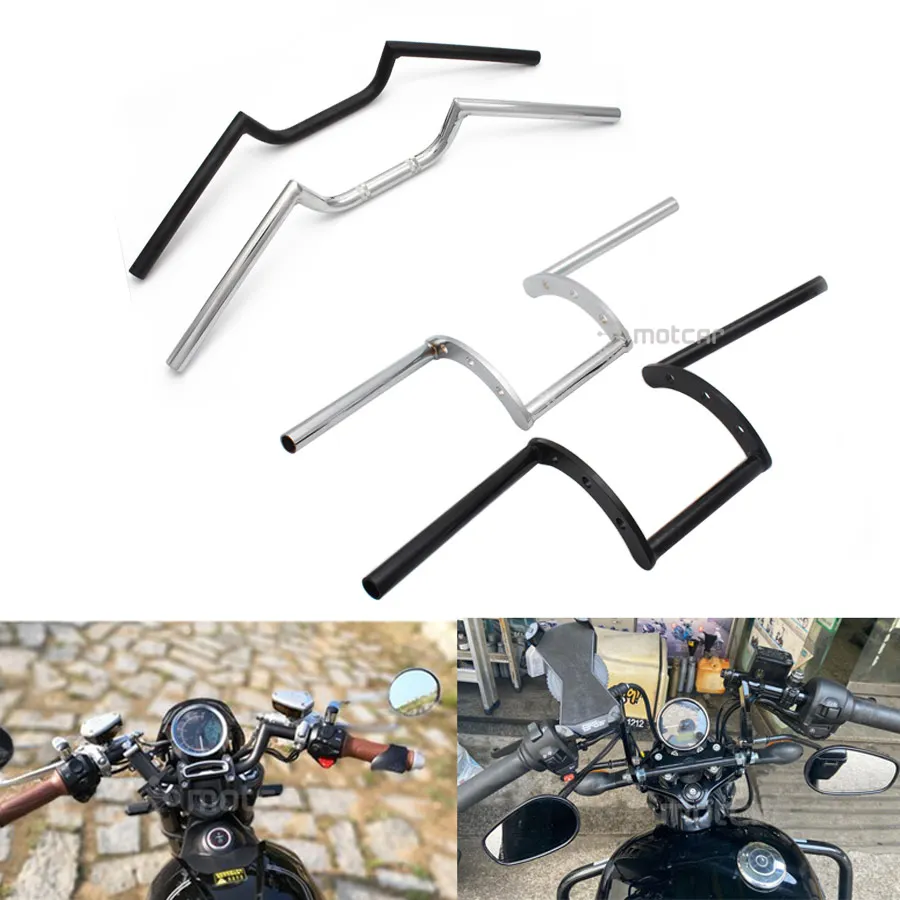Универсальный кронштейн на руль мотоцикла для Кафе Racer Cruiser Bobber Tracker Chrome 7/8 дюйма 22