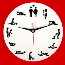 Креативные домашние бесшумные настенные часы Современные акриловые часы модные будуары сексуальные немой часы