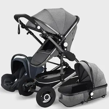 

Baby Stroller High Landview 3 In 1 Baby Stroller Portable Baby Pushchair Baby Pram Baby Comfort For Newborn