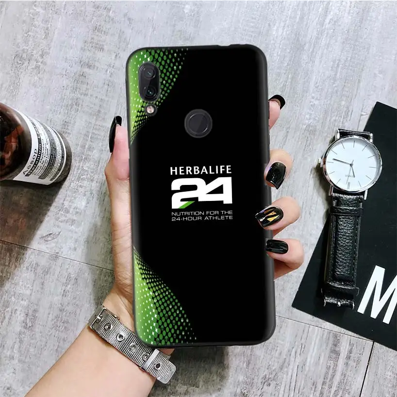 Herbalife черная крышка чехол для телефона для Xiaomi Redmi Note фотоаппаратов моментальной печати 8 7 7S 7A 6 S2 GO K20 Pro 6A mi 6X 5X A1 CC 9 8 Coque - Цвет: BA056-1