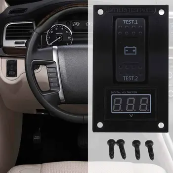 

For Marine DC 5-30V Boat RV Battery Test Panel Truck Motorcycle Accurate Voltmeter Universal Dual With Screws Rocker Switch