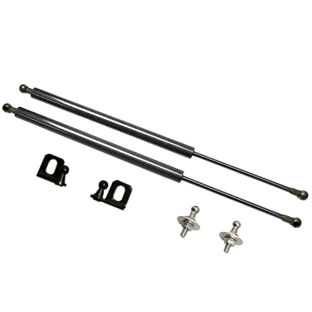 black carbon fiber Для Suzuki Wagon R шестое поколение MH35S MH55S- передний капот модифицированный ремонт газовый пружинный подъемник поддерживает Распорки штанги амортизаторы - Цвет: black carbon fiber