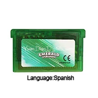 Emerald ESP 32 бит видеоигры картридж Консоли Карты Poke серия Английский/итальянский/немецкий/французский/испанский язык версия ЕС/США - Цвет: Emerald ESP