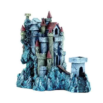 

1pc Fish Tank Decor Fish Tank Resin Castle Decoration Aquarium Ornament Aquarium Fantasy Castle Adornment Fish Tank Ornament
