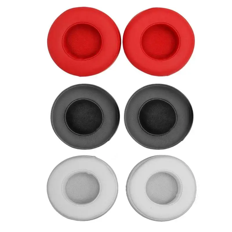 

2Pcs Headphone Earpads Cushion Replacement for Monster Pro Beats Headsets Protein Leather Ear Pads Cover for Monster Pro Beats