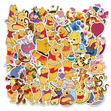 

10/30/50Pcs Disney Cartoon Winnie The Pooh Stickers Graffiti Kids Toy Skateboard Phone Laptop Luggage Sticker Decals