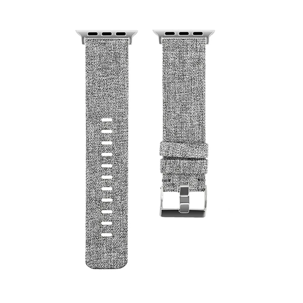 38 мм/42 мм холщовый ремешок для часов Ремешок для наручных часов Apple Watch 1/2/3/4 Замена повязки на запястья-браслеты Ремешки для наручных часов iWatch 1/2/3/4