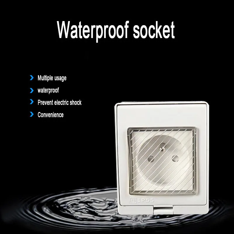 

IP66 Industrial waterproof plug MNIAIKS socket Multi-function waterproof French socket series