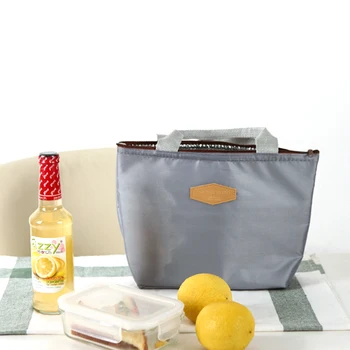 

Insulated Lunch Box Oxford Lunch Cooler Bag Thermal Storage Pouch with Zipper for Women Men Kids