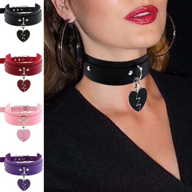 Cpop Egirl Broken Heart Pendant Night Club Choker Necklace: A Fashionable and Edgy Accessory for Women