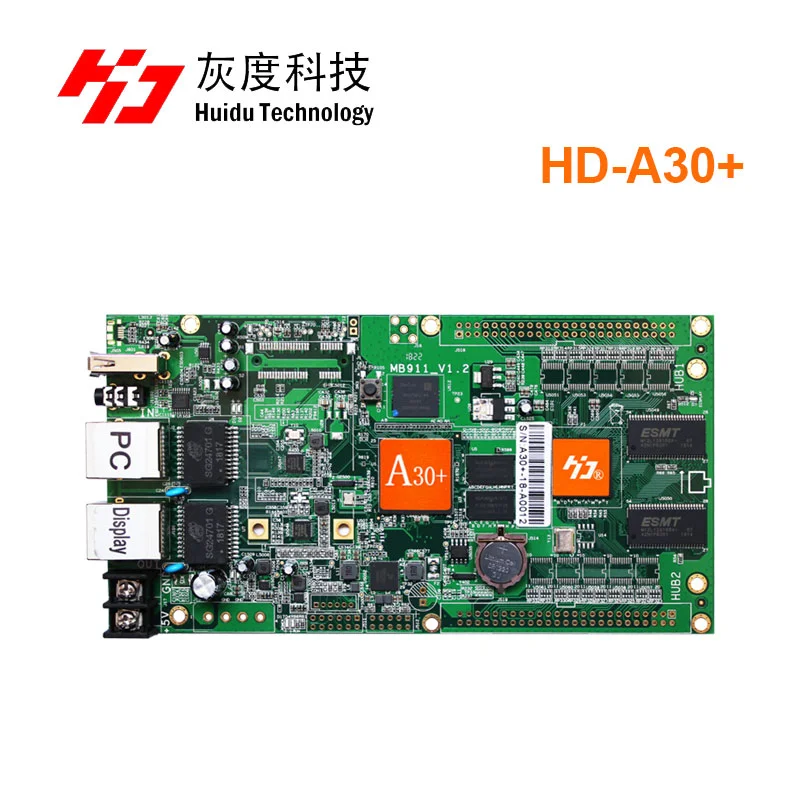 US $119.60 HUIDU HD A30 HD A30WIFI 1024512pixels Vedio And Audio Output Asynchronous Led A30 A30WIFI Full Color Display Controller Card