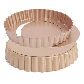 

Tartlet Molds 6 Inch Tarts Pan With Removable Bottom Nonstick Round Pie Pan Quiche Baking Dish Pack Of 2 For Pies