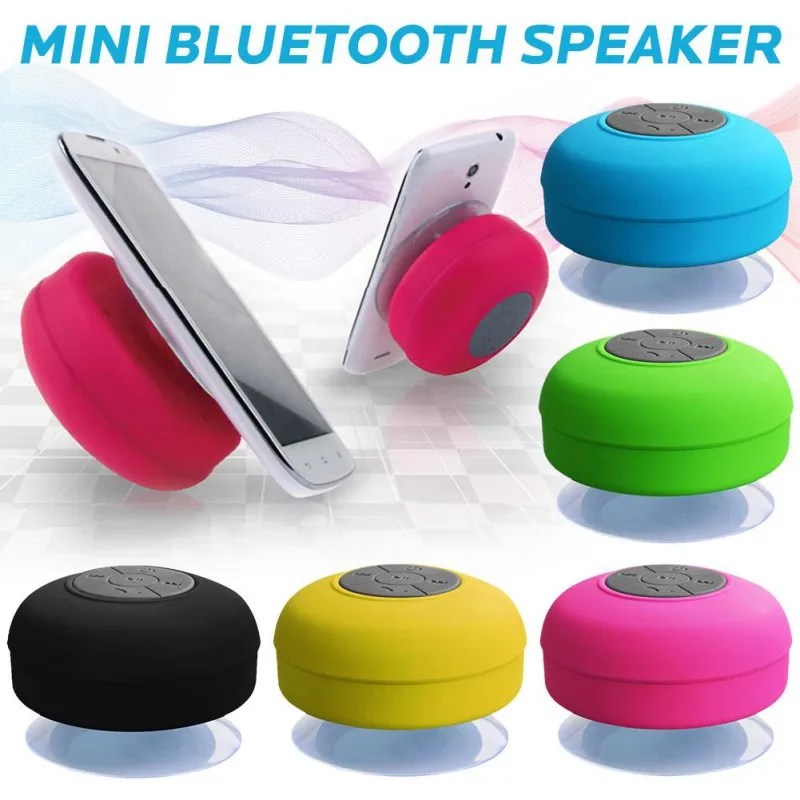 

Mini Wireless For Bluetooth Speakers Waterproof Hands Free Call Speaker With Suction cup Support Car/ Office/ Beach Speaker