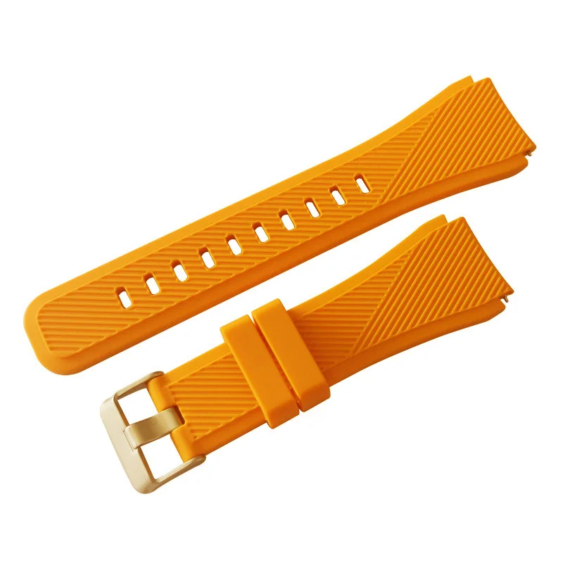 Gear S3 Frontier классический ремень для samsung galaxy watch 46 мм SM-R800 смарт-аксессуары для часов браслет для gear S3 браслет - Цвет ремешка: orange