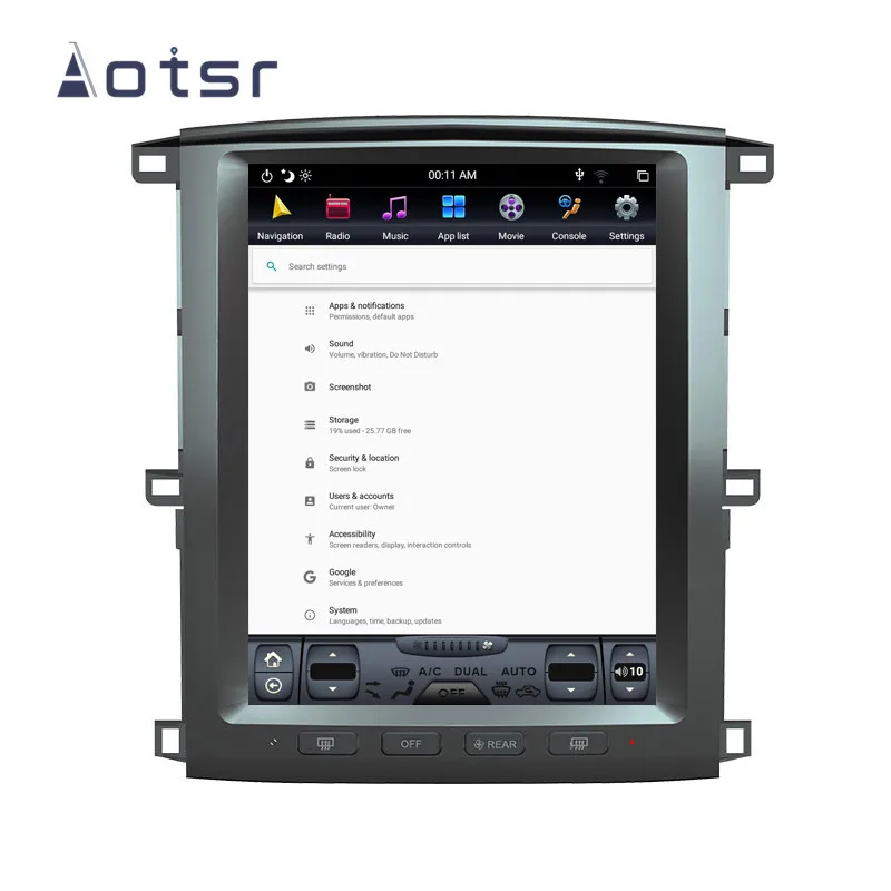 Cheap PX6 4GB RAM Tesla style Android 8.1 Car GPS Navigation For TOYOTA LAND CRUISER LC100 03 Auto Stereo Car Multimedia Player radio 5